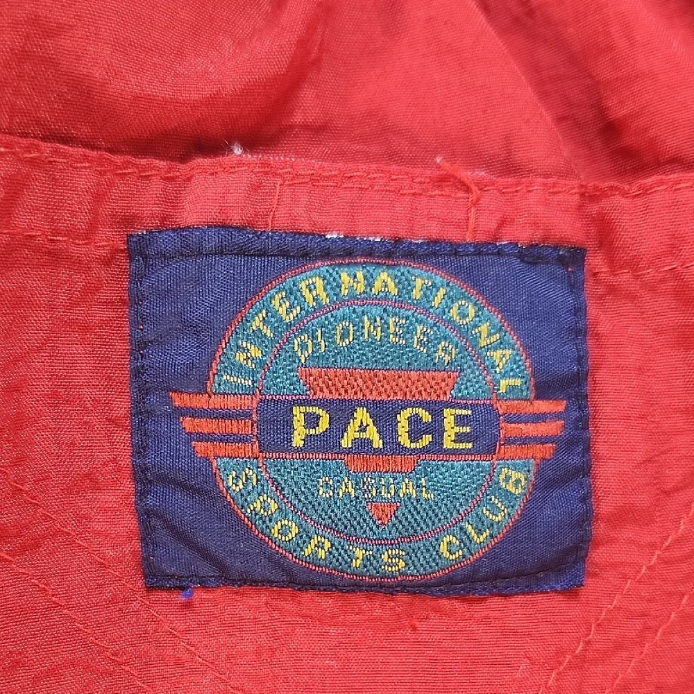 Pace Vintage Red Yellow Blue Swim Shorts with Drawstring - Picture 2 of 12